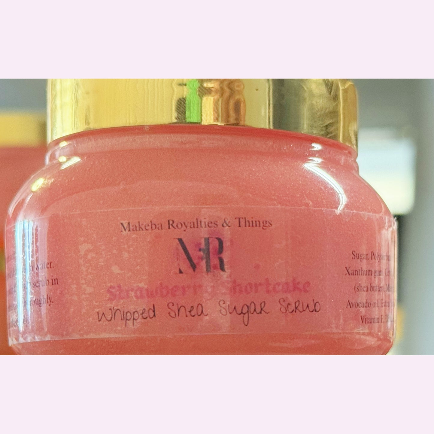 Whipped Shea Sugar Scrub: Strawberry Shortcake